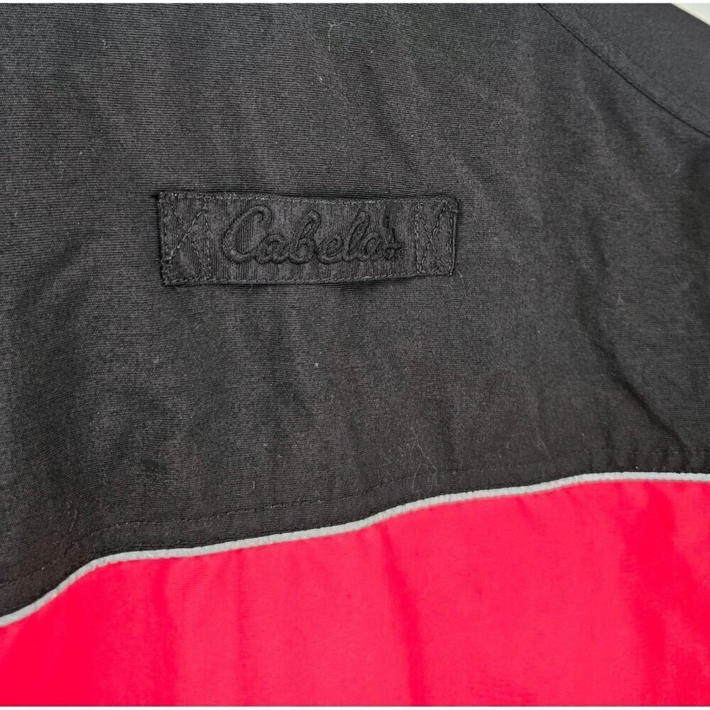 Cabela's Women Anorak Red/Black Coat No Hood Thinsulate Insulation Lined Sz L - Picture 7 of 9